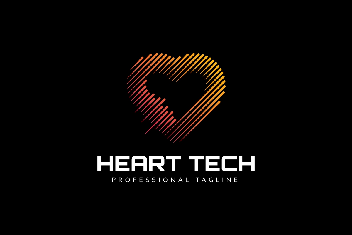 Download Шаблон логотипа "Heart Technology Logo Template" / Heart Technology Logo Template - Шаблон логотипа на тему графика brand branding business clinic code coding corporate hardware health heart hospital identity labyrinth letter logo logotype open source software symbol