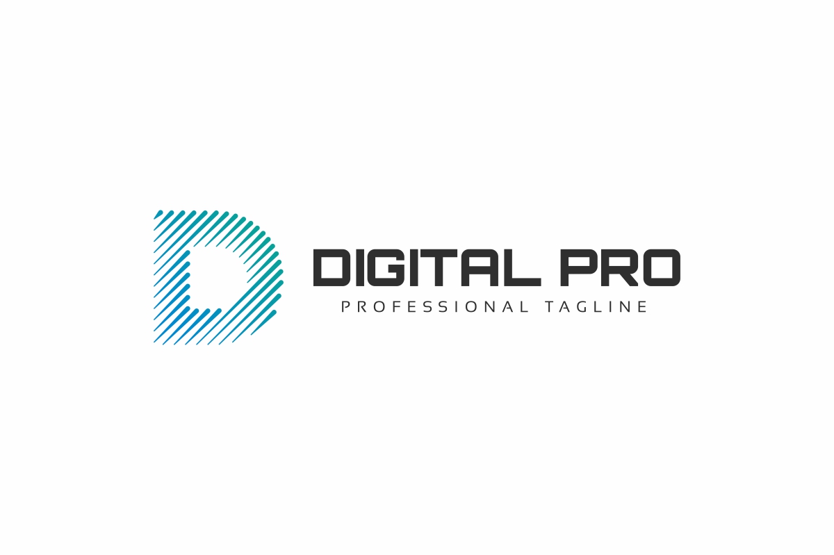 Download Шаблон логотипа "Digital Pro D Letter Logo Template" / Digital Pro D Letter Logo Template - Шаблон логотипа на тему графика brand branding builder business creative d letter logo data design developer development digital electronic entertainment gaming idea identity matrix media