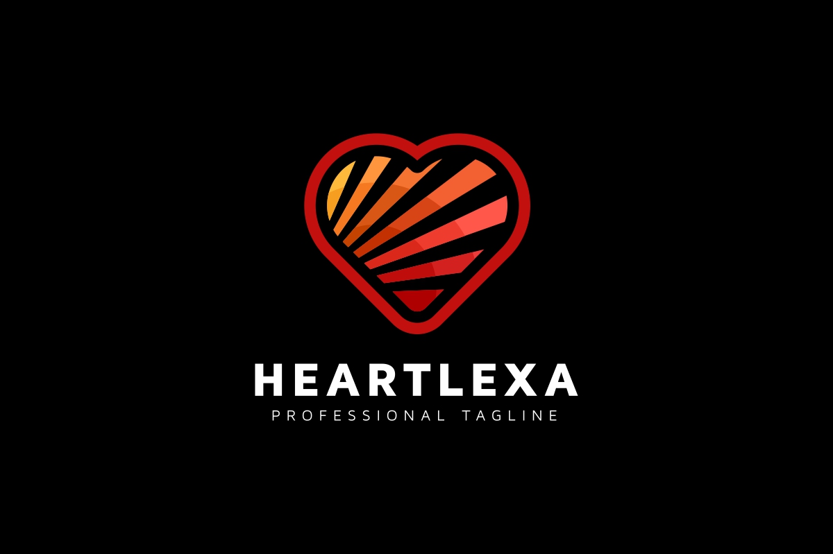Download Шаблон логотипа "Heart Logo Template" / Heart Logo Template - Шаблон логотипа на тему графика alphabet auto automotive business character characters circle design hand hands handshake heart letter logo man meet meeting race racing round