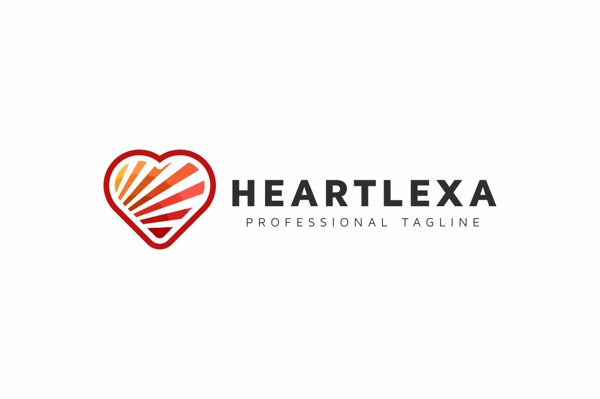 Download Шаблон логотипа "Heart Logo Template" / Heart Logo Template - Шаблон логотипа на тему графика alphabet auto automotive business character characters circle design hand hands handshake heart letter logo man meet meeting race racing round