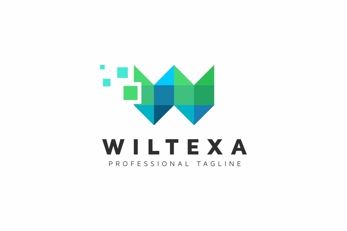 Download Шаблон логотипа "Wiltexa W Letter Logo Template" / Wiltexa W Letter Logo Template - Шаблон логотипа на тему графика agency art bold brand branding colorful colors creative developed identify letter w logo media modern smart objects software studio unique