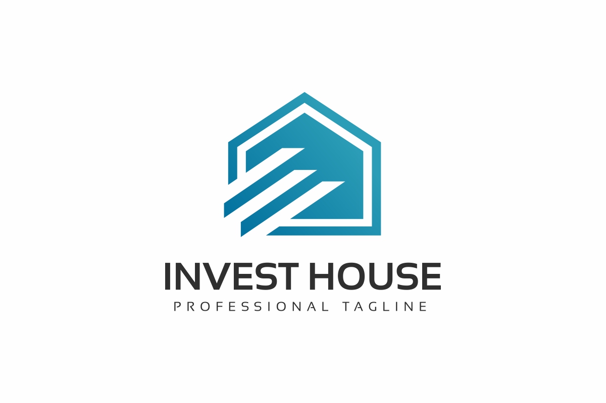 Download Шаблон логотипа "Invest House Logo Template" / Invest House Logo Template - Шаблон логотипа на тему графика agency brand branding building construction group home house housing infinity logo insurance invesment invest logotype properties property real estate