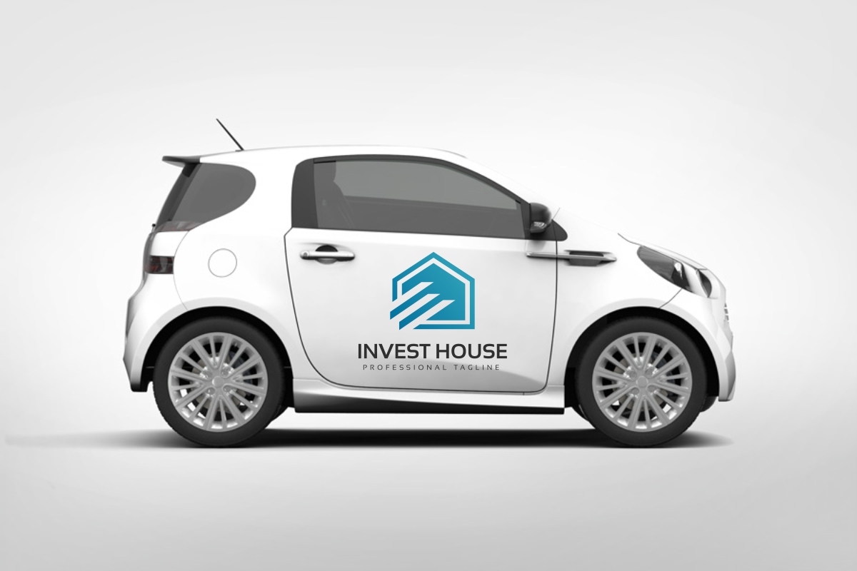 Download Шаблон логотипа "Invest House Logo Template" / Invest House Logo Template - Шаблон логотипа на тему графика agency brand branding building construction group home house housing infinity logo insurance invesment invest logotype properties property real estate