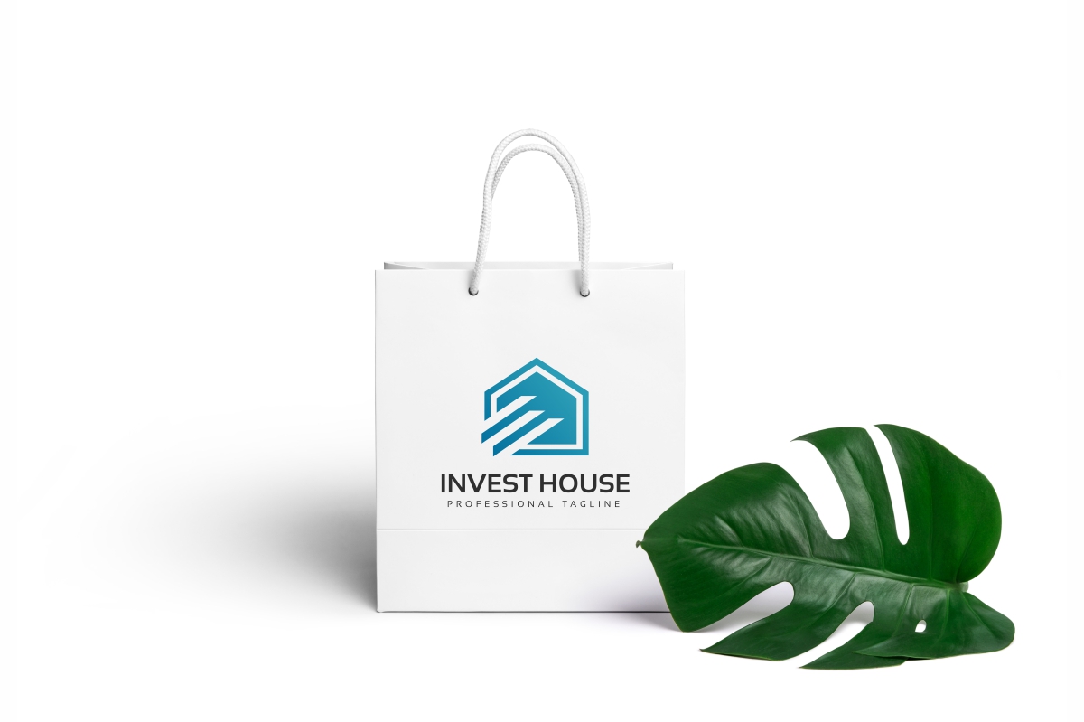 Download Шаблон логотипа "Invest House Logo Template" / Invest House Logo Template - Шаблон логотипа на тему графика agency brand branding building construction group home house housing infinity logo insurance invesment invest logotype properties property real estate