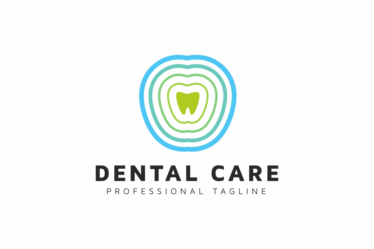 Download Шаблон логотипа "Dental Care Logo Template" / Dental Care Logo Template - Шаблон логотипа на тему графика blue business care dental dentist dentistry global grey health healthcare implant professional service teeth tooth surgeon heart