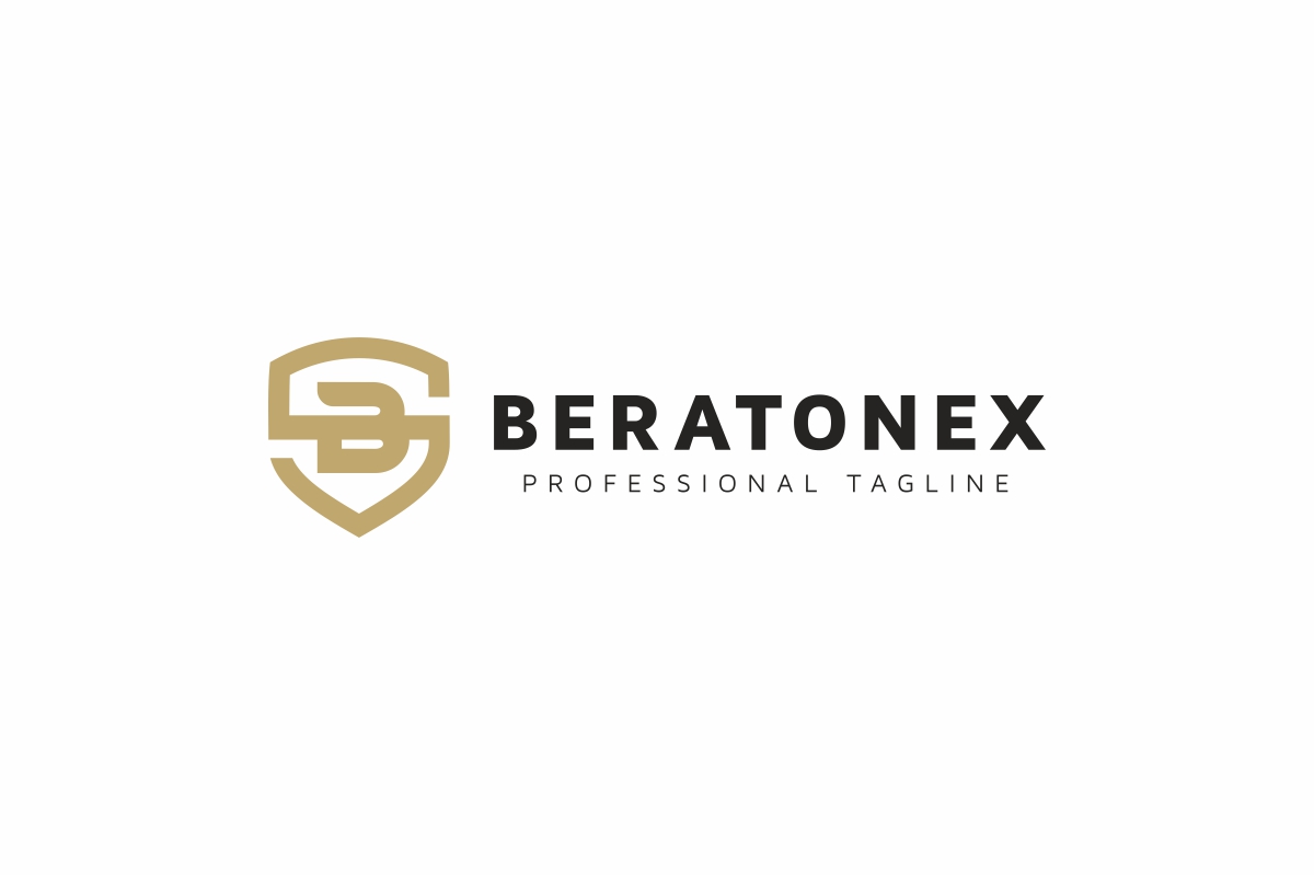 Download Шаблон логотипа "Beratonex - B Letter Shield Logo Template" / Beratonex - B Letter Shield Logo Template - Шаблон логотипа на тему графика 3d b logo clean corporate brand creative letter side top modern professional shield bletter
