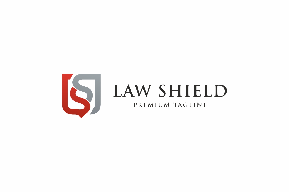 Download Шаблон логотипа "Law Shield Logo Template" / Law Shield Logo Template - Шаблон логотипа на тему графика advocacy advocate attorney business company consultant court crest equal equilibrium justice law firm lawyer legal office service shield sword