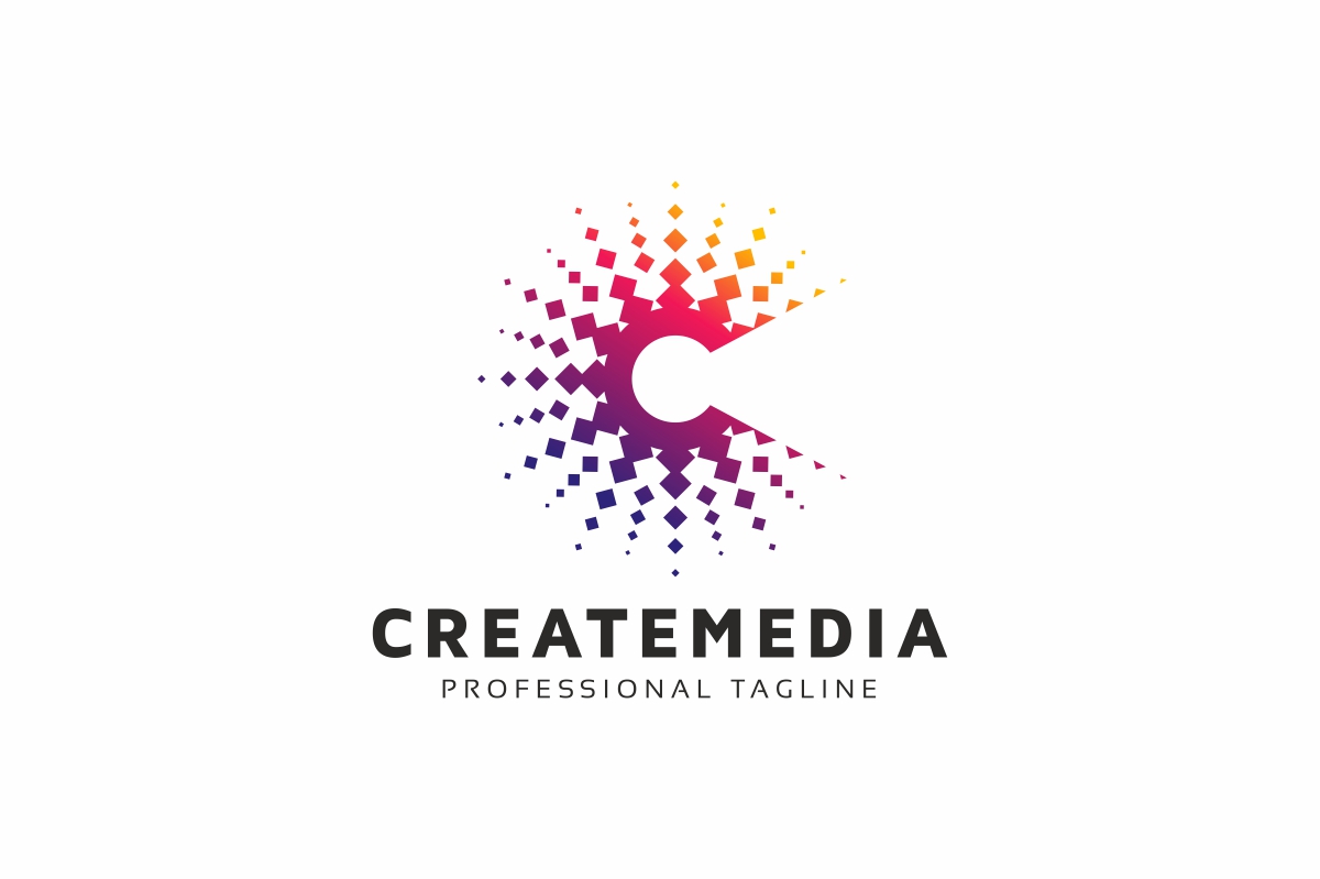 Download Шаблон логотипа "Creative Media C Letter Logo Template" / Creative Media C Letter Logo Template - Шаблон логотипа на тему графика abstract agency bright c chat child children colorful communication connect creative crown design energy internet letter media modern music people