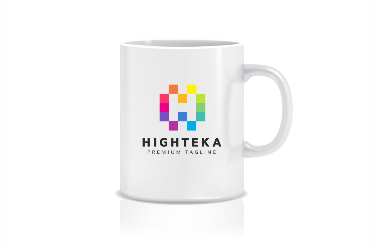Download Шаблон логотипа "Highteka H Letter Logo Template" / Highteka H Letter Logo Template - Шаблон логотипа на тему графика agency app bold business circle colorful concept corporate creative global glossy gradient h letter h logo industry marketing media 3d