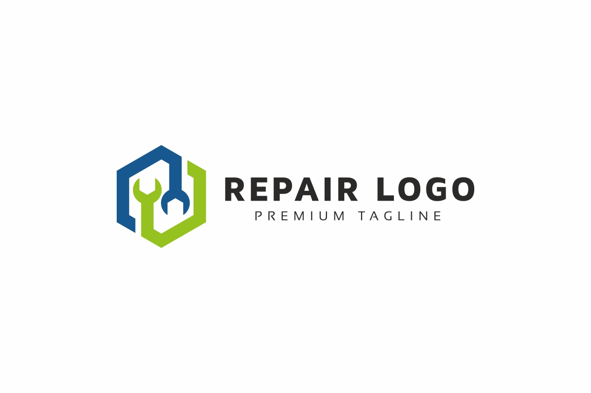 Download Шаблон логотипа "Repair Logo Template" / Repair Logo Template - Шаблон логотипа на тему графика app blue cell phone colorful design gadget green ipad iphone label logo mobile mechanic repair service shop smart smartphone solution