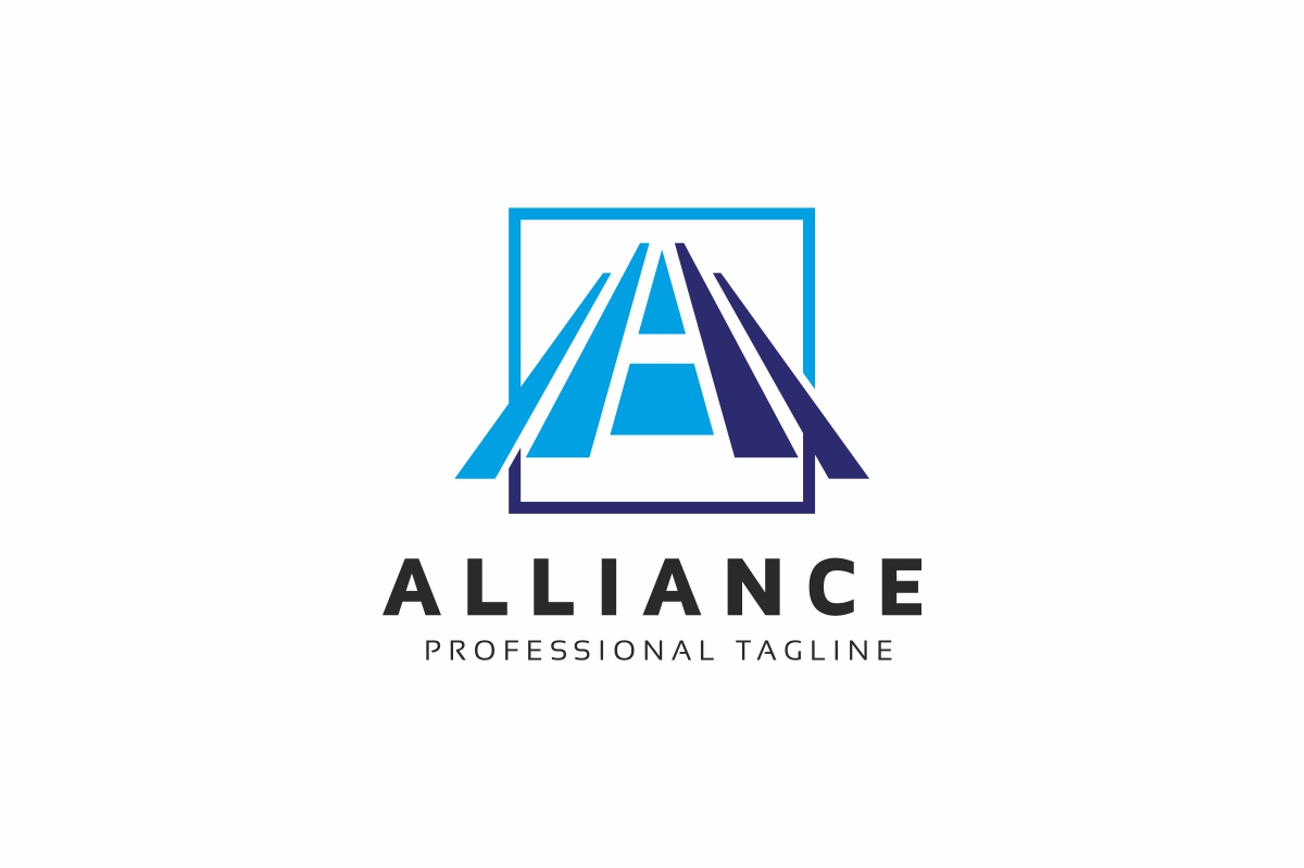 Download Шаблон логотипа "Alliance A Letter Logo Template" / Alliance A Letter Logo Template - Шаблон логотипа на тему графика a logo aletter arrow bank branding business solutions capital commerce communication consulting corporate courier delivery e-market finance green insurance invest