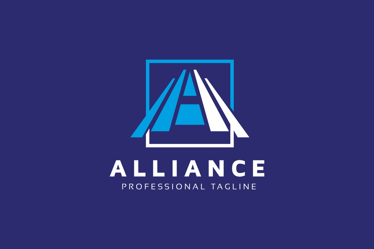 Download Шаблон логотипа "Alliance A Letter Logo Template" / Alliance A Letter Logo Template - Шаблон логотипа на тему графика a logo aletter arrow bank branding business solutions capital commerce communication consulting corporate courier delivery e-market finance green insurance invest