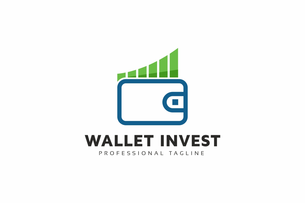 Download Шаблон логотипа "Wallet Invest Logo Template" / Wallet Invest Logo Template - Шаблон логотипа на тему графика accounting app bitcoin brand branding coin coins dollar dollars finance logo market money pocket money wallet web