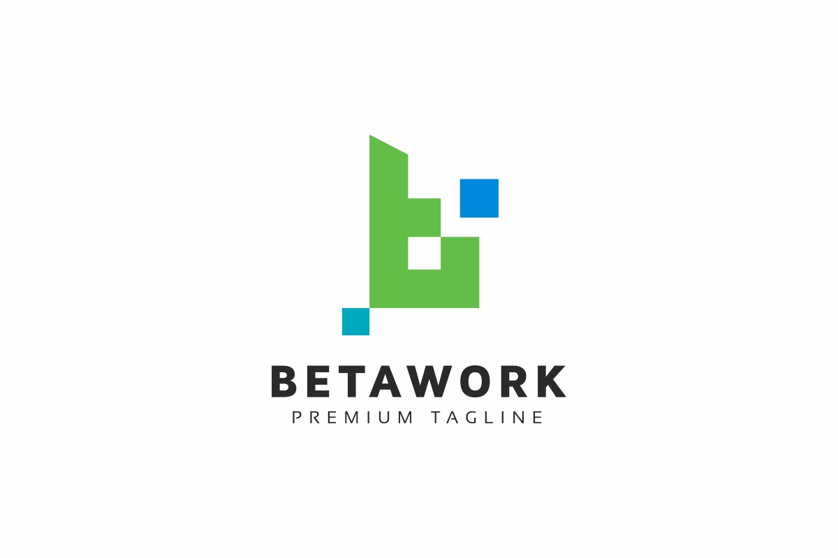 Download Шаблон логотипа "Betawork B Letter Logo Template" / Betawork B Letter Logo Template - Шаблон логотипа на тему графика app b letter blue clothing concept corporate design double fashion identity industry infinity inside insurance logo media multimedia multipurpose office