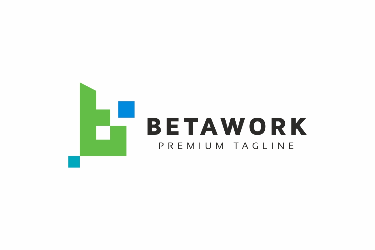 Download Шаблон логотипа "Betawork B Letter Logo Template" / Betawork B Letter Logo Template - Шаблон логотипа на тему графика app b letter blue clothing concept corporate design double fashion identity industry infinity inside insurance logo media multimedia multipurpose office