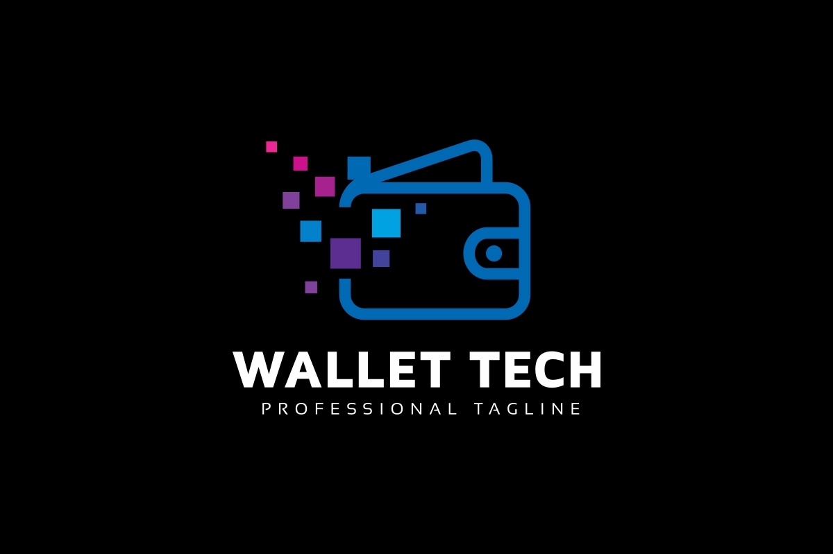 Download Шаблон логотипа "Wallet Tech Logo Template" / Wallet Tech Logo Template - Шаблон логотипа на тему графика account application bank blue computer deposit direct easy electronic fast identity internet logo money online pay payment safe safer secure