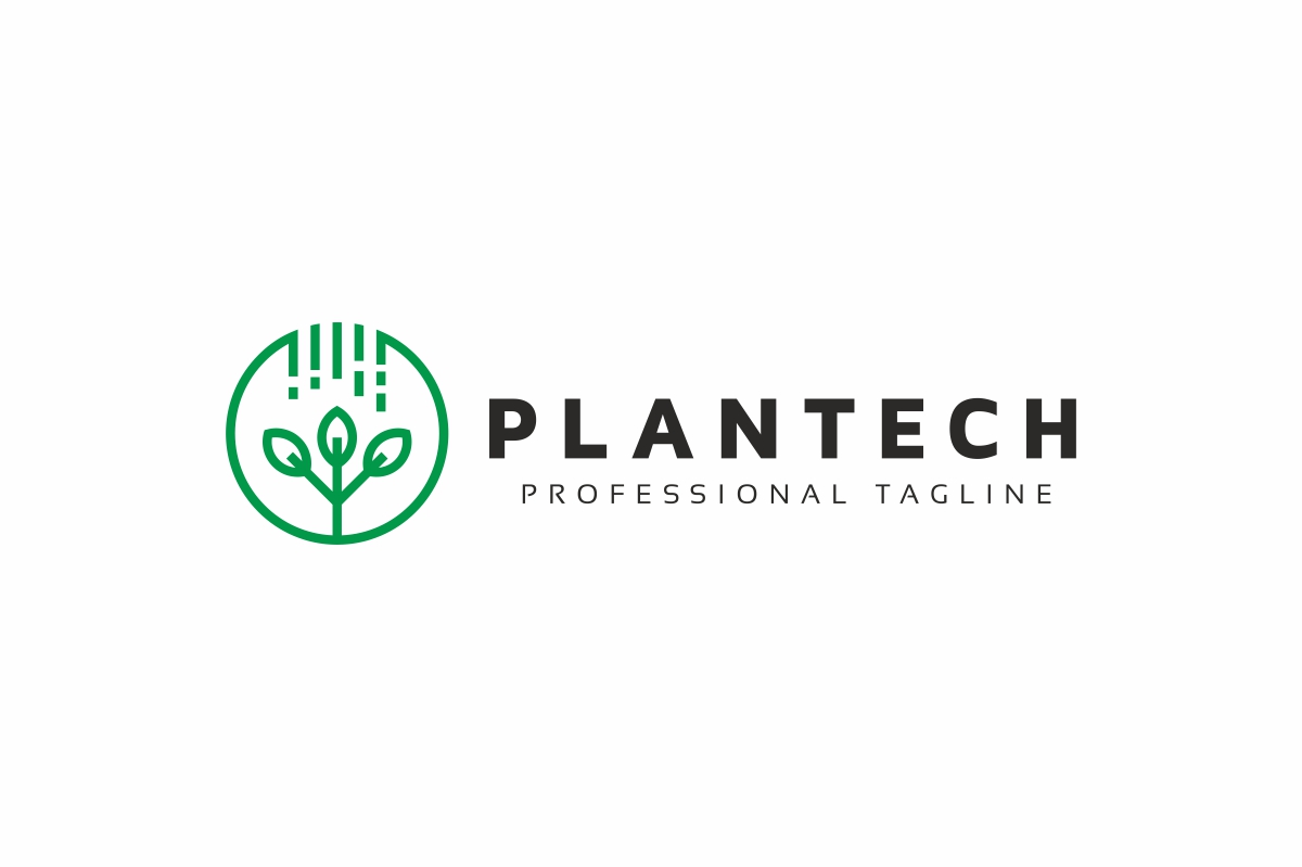 Download Шаблон логотипа "Plant Logo Template" / Plant Logo Template - Шаблон логотипа на тему графика agriculture,bio,brand,branding,garden,green,healthy,herb,leaf,logo,medical,natural,nature,organic,plant,seed