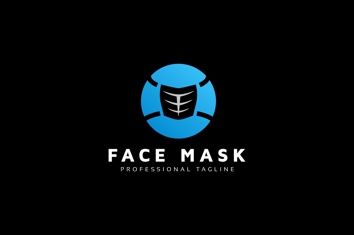 Download Шаблон логотипа "Face Mask Logo Template" / Face Mask Logo Template - Шаблон логотипа на тему графика accessory,adult,apparel,branding,clothing,corona,coronavirus,covid-19,disposable,mask,medical,dust,protection,fabric,face,fashion,logo,mock-up,photoshop,psd,safety,smart,object,uniform,virus