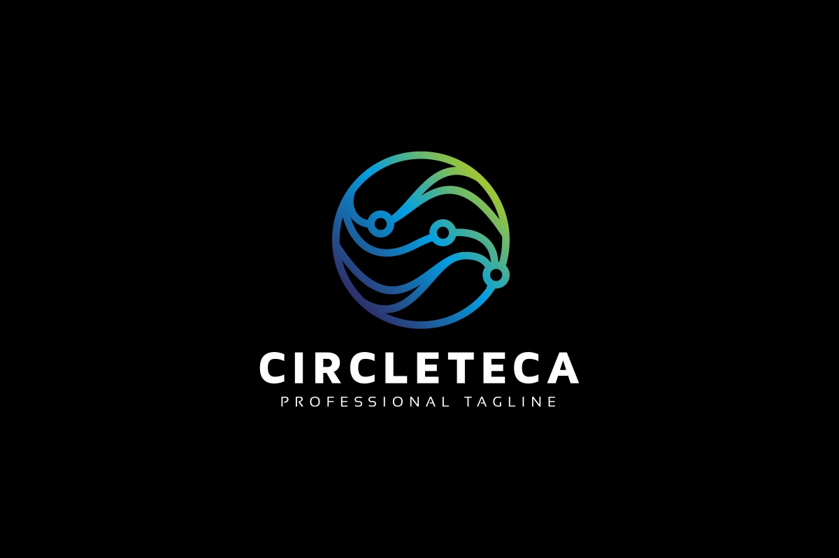 Download Шаблон логотипа "Circle Technology Logo Template" / Circle Technology Logo Template - Шаблон логотипа на тему графика abstract,logo,art,circle,cmyk,color,mode,colorful,cycle,design,dot,print,house,paper,printing,photography,point,agency,company,ready,rgb,round