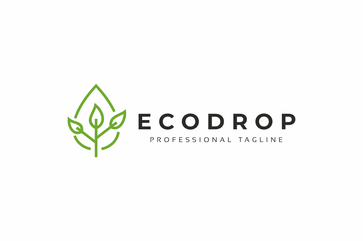 Download Шаблон логотипа "Eco Drop Logo Template" / Eco Drop Logo Template - Шаблон логотипа на тему графика aqua,aquatic,bio,clean,water,drinking,drop,eco,energy,environment,environmental,foil,fuel,logo,green,health,healthy,identity,leaf,medical