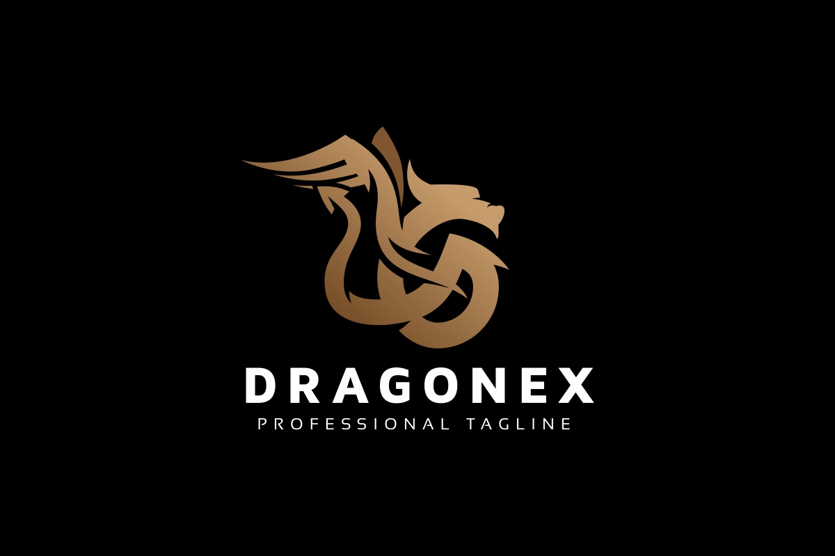 Download Шаблон логотипа "Dragon Logo Template" / Dragon Logo Template - Шаблон логотипа на тему графика ancient,antique,boat,brand,branding,business,clean,crest,donjon,dragon,head,fighter,fire,flame,flames,iconic,identity,karate,legend,mma