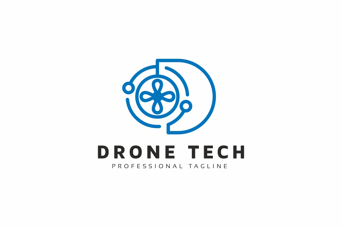 Download Шаблон логотипа "Drone Tech D Letter Logo Template" / Drone Tech D Letter Logo Template - Шаблон логотипа на тему графика aero,agency,airplane,bird,cam,camera,control,copter,digital,distance,drone,eye,film,fly,frame,helicopter,media,modern,photo,quadcopter