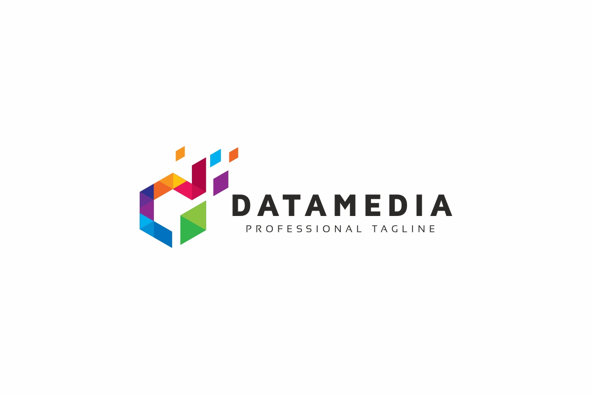 Download Шаблон логотипа "Datamedia D Letter Colorful Logo Template" / Datamedia D Letter Colorful Logo Template - Шаблон логотипа на тему графика agency,app,brand,identity,branding,colorful,corporate,cube,d,design,digital,digital,logo,internet,letter,media,modern,multi,color,photography