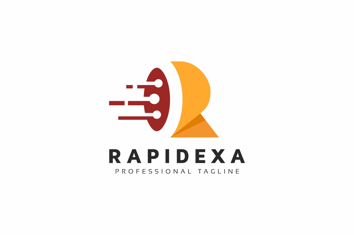 Download Шаблон логотипа "Rapidexa R Letter Logo Template" / Rapidexa R Letter Logo Template - Шаблон логотипа на тему графика agency,app,brand,identity,branding,colorful,corporate,cube,design,digital,digital,logo,internet,letter,media,modern,multi,color,photography,r