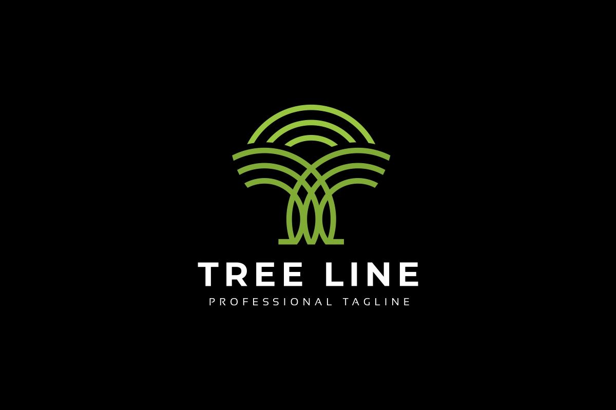 Download Шаблон логотипа "Tree Line Logo Template" / Tree Line Logo Template - Шаблон логотипа на тему графика agency,building,business,city,company,consulting,cube,eco,environment,estate,firm,fresh,green,home,house,group,housing,leaf,line,locality