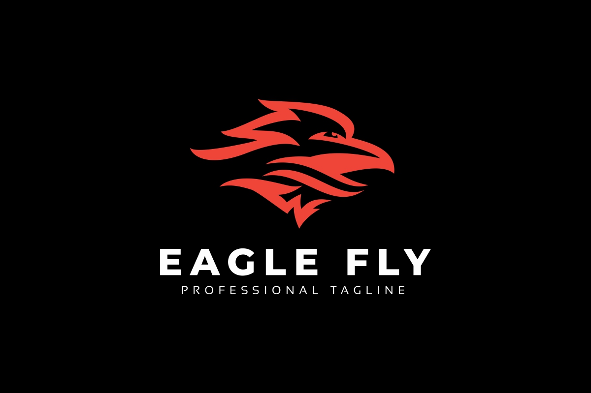 Download Шаблон логотипа "Eagle Logo Template" / Eagle Logo Template - Шаблон логотипа на тему графика air,airline,bird,blue,brand,branding,corporate,creative,design,eagle,emblem,falcon,feather,fly,force,freedom,hawk,head,media,negative