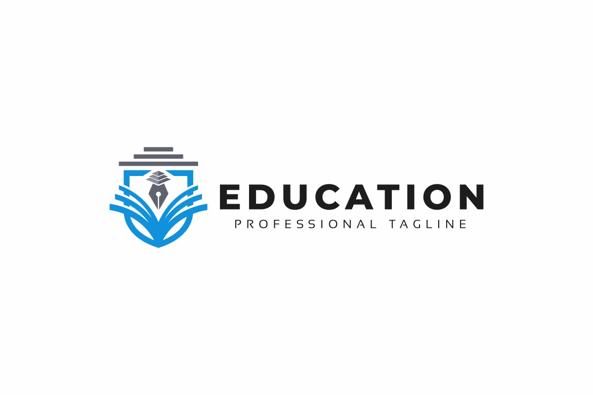 Download Шаблон логотипа "Education Logo Template" / Education Logo Template - Шаблон логотипа на тему графика academic,academy,logo,book,fair,online,store,caps,chat,college,community,crest,diploma,enrollment,graduate,graduated,graduation,template,hat,highschool