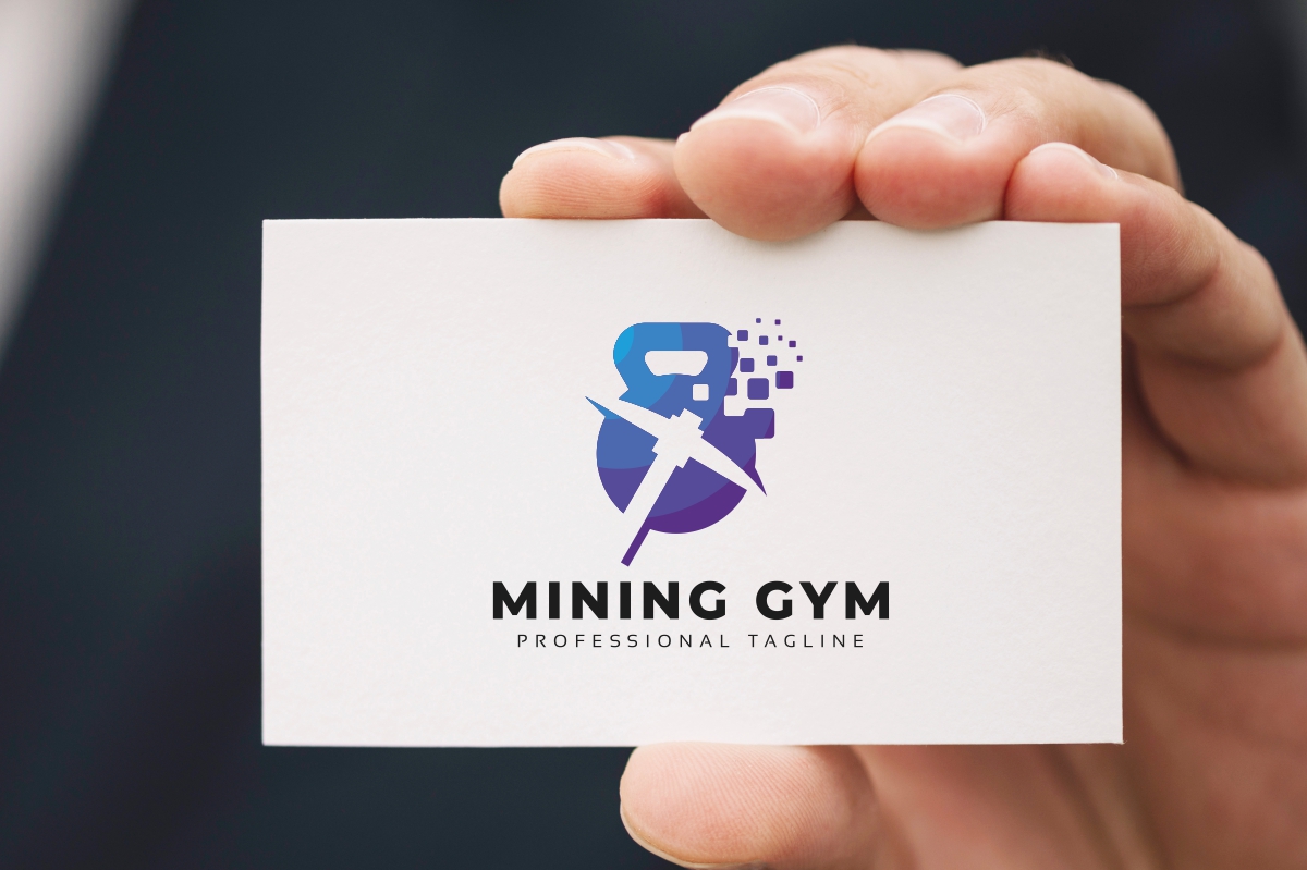 Download Шаблон логотипа "Mining Gym Logo Template" / Mining Gym Logo Template - Шаблон логотипа на тему графика bank,bit,coin,logo,mining,money,bitcoin,branding,building,cash,creative,crypto,data,digging,digital,digital,money,economics,explorer,gym
