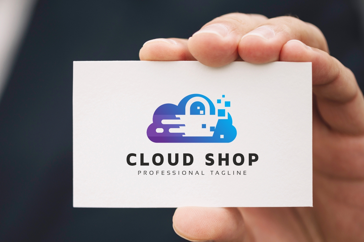 Download Шаблон логотипа "Cloud Shop Logo Template" / Cloud Shop Logo Template - Шаблон логотипа на тему графика bargain,basket,blue,cart,clothes,cloud,computing,commerce,delivery,digital,dropship,e-shop,economy,fast,finance,gift,internet,market,marketing,online