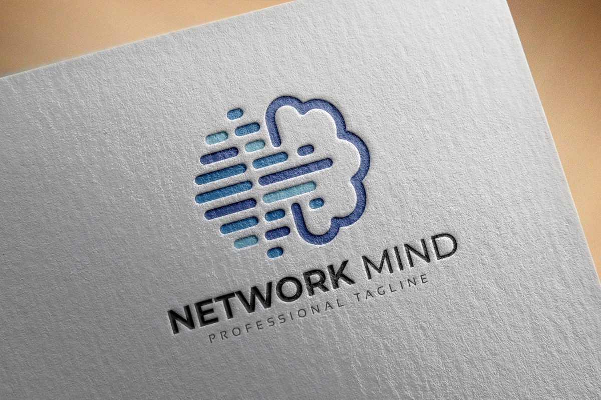 Download Шаблон логотипа "Network Mind Logo Template" / Network Mind Logo Template - Шаблон логотипа на тему графика abstract,face,app,artificial,brain,brainstorm,consultant,creative,creativity,digital,human,futuristic,head,system,identity,imaginative,intelligence,interactive,profile,internet