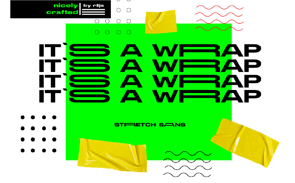 Download Шрифт "Strretch Sans Font" / Strretch Sans Font - Шрифт на тему графика 