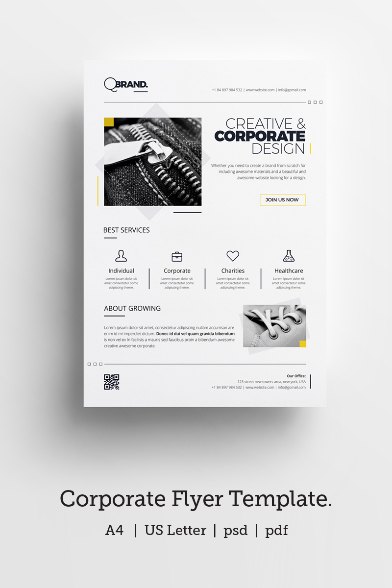 minimal clean simply black and white corporate flyer corporate identity template black and white flyer templates