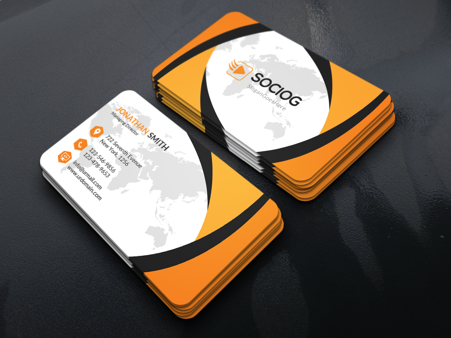 Download Фирменный стиль "Corporate Business Card Template - Corporate Identity Template" / Corporate Business Card Template - Corporate Identity Template - Фирменный стиль на тему графика corporate business card creative designer flyer graphic green official pack package print professional simple standard web white