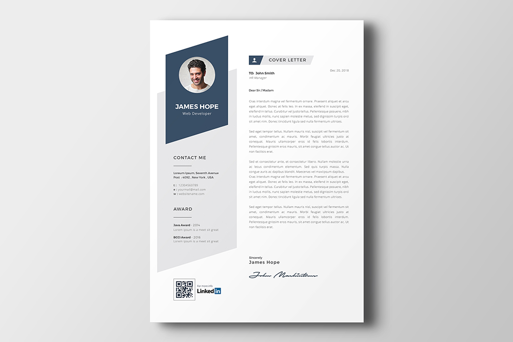 Download Резюме "Professional Resume Template" / Professional Resume Template - Резюме на тему графика resume cv professional clean creative curriculum vitae design elegant modern photoshop template pro format qualifications templates simple word