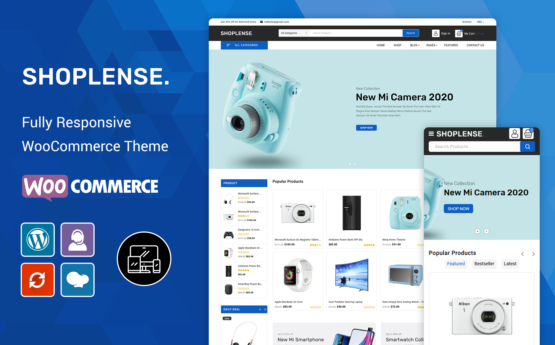 Shoplense - Electronics Premium WooCommerce Theme