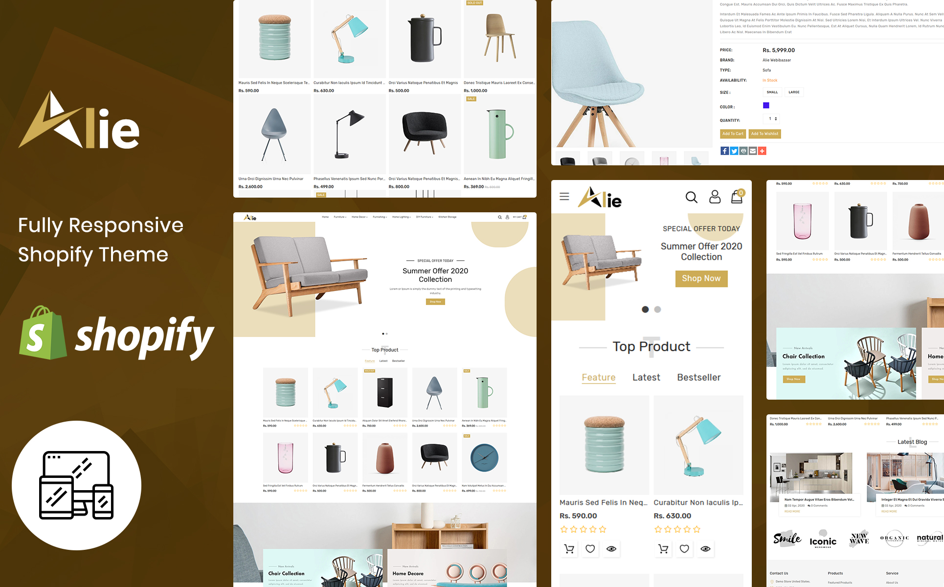 Alie - Best Furniture Shopify Theme
