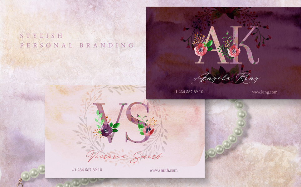 Download Коллекция шрифтов / Golden Bloom - Monogram - Illustration - Иллюстрация на тему графика flower floral alphabet monogram set collection watercolor wedding branding branch purple violet gold golden invitation bloom