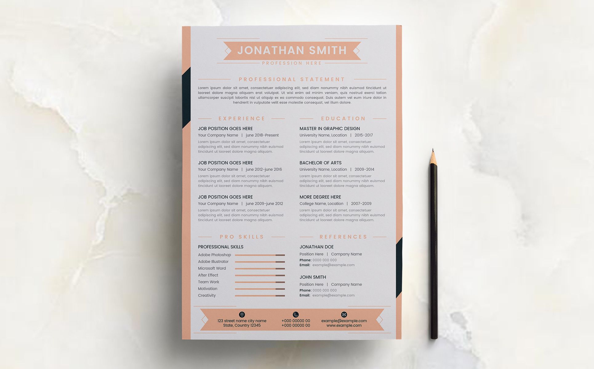 Download Резюме "Cristal Letterhead Resume Template" / Cristal Letterhead Resume Template - Резюме на тему графика a4 clean letterhead resume colorful cv design designer document docx eps job microsoft professsional curriculum resumetemplate psdresume photoshopresume creative editable