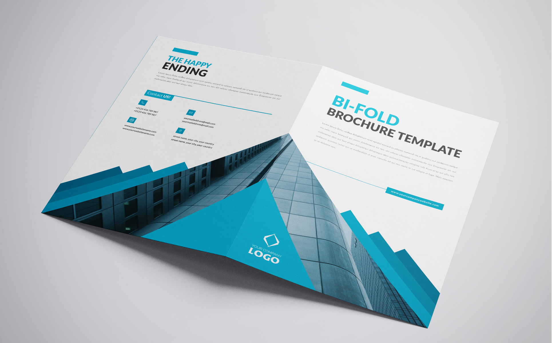 Download Фирменный стиль "Bi-Fold Brochure - Corporate Identity Template" / Bi-Fold Brochure - Corporate Identity Template - Фирменный стиль на тему графика a4 agency bi-fold branding brief brochure design business plan proposal clean corporate creative generous identity informational light indesign indd idml