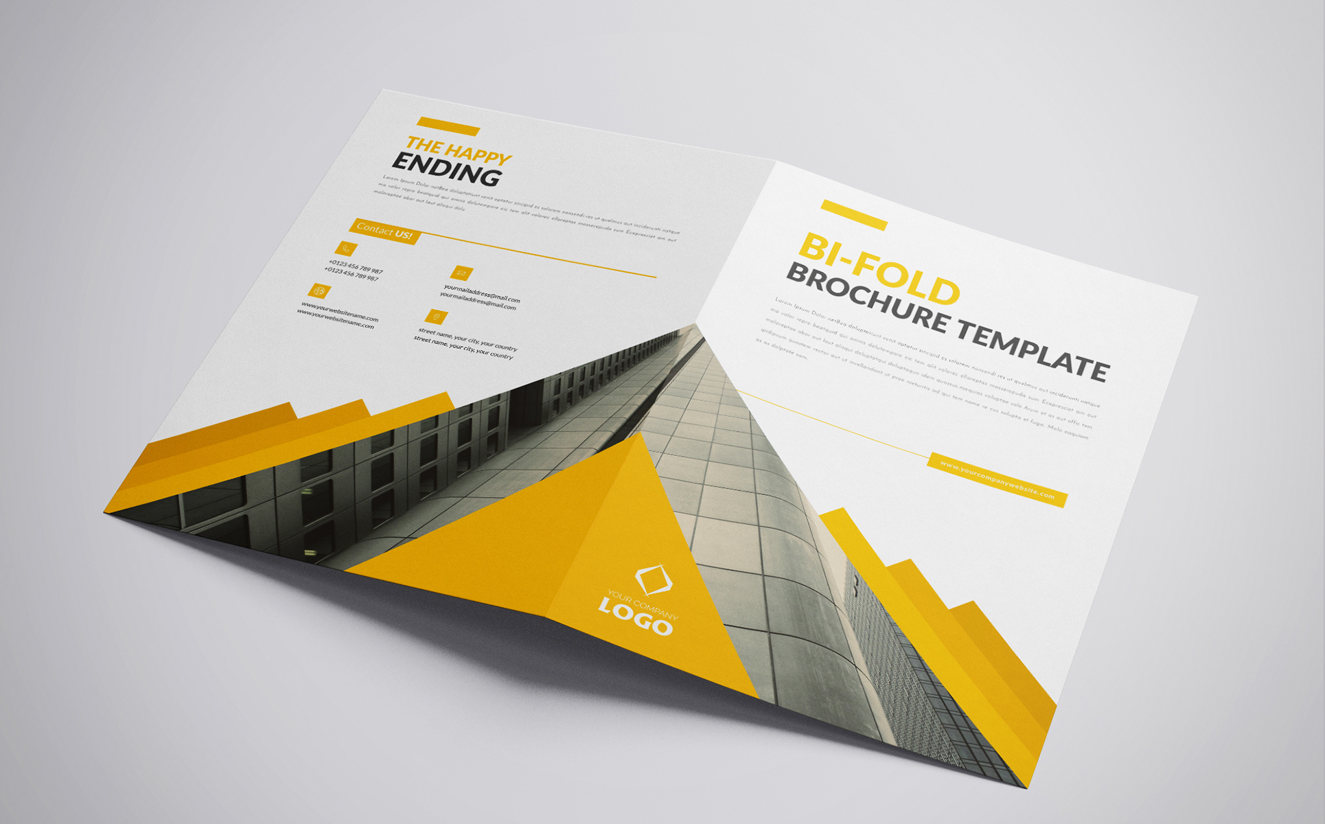 Download Фирменный стиль "Bi-Fold Brochure - Corporate Identity Template" / Bi-Fold Brochure - Corporate Identity Template - Фирменный стиль на тему графика a4 agency bi-fold branding brief brochure design business plan proposal clean corporate creative generous identity informational light indesign indd idml