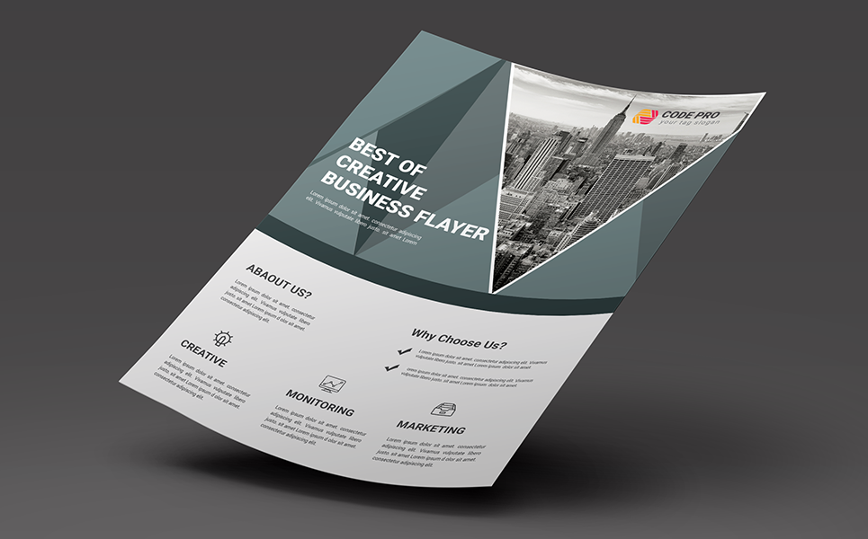 Download Фирменный стиль "Corporate Business Promotional Flyer PSD - Corporate Identity Template" / Corporate Business Promotional Flyer PSD - Corporate Identity Template - Фирменный стиль на тему графика business flyer creative corporate id studio photo multimedia web artistic building technology corporet internet stationery kit blue hi-quality official symple