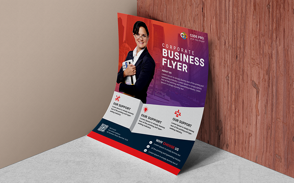 Download Фирменный стиль "Corporate Ad Flyer PSD - Corporate Identity Template" / Corporate Ad Flyer PSD - Corporate Identity Template - Фирменный стиль на тему графика business flyer creative corporate id studio photo multimedia web artistic building technology corporet internet stationery kit blue hi-quality official symple
