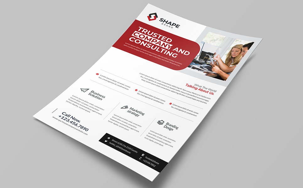 Download Фирменный стиль "Trusted Company & Consulting Business Flyer - Corporate Identity Template" / Trusted Company & Consulting Business Flyer - Corporate Identity Template - Фирменный стиль на тему графика ad agency builder bundle business clean coaching company concept consulting corporate creative design digital flyer flyers marketing modern multipurpose office