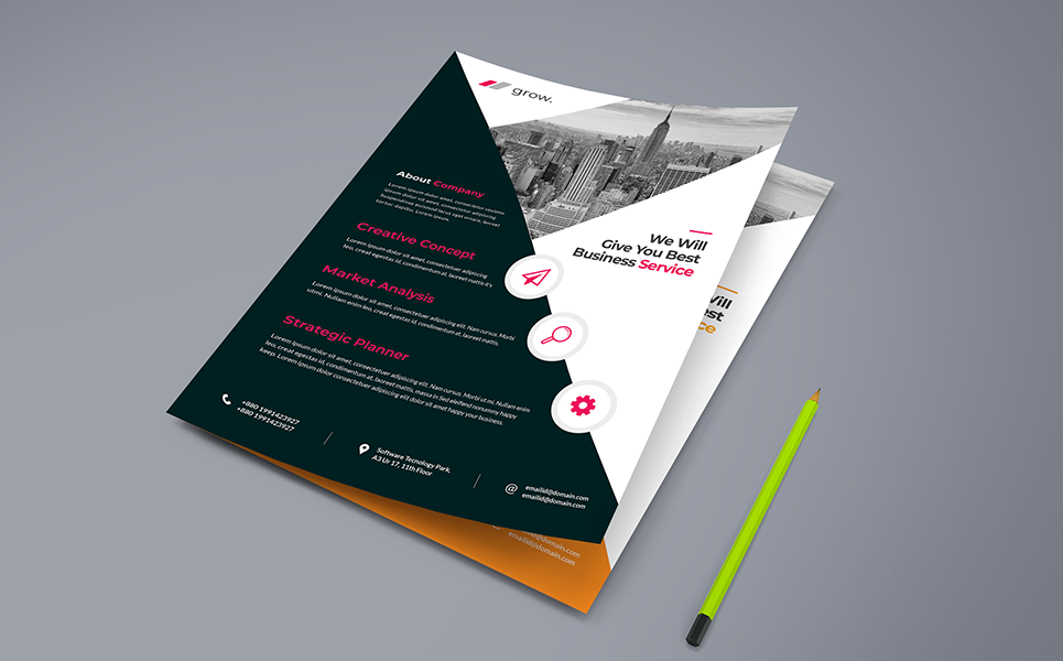 Download Фирменный стиль "We Will Give You Best Business Service Flyer - Corporate Identity Template" / We Will Give You Best Business Service Flyer - Corporate Identity Template - Фирменный стиль на тему графика ad agency builder bundle business clean coaching company concept consulting corporate creative design digital flyer flyers marketing modern multipurpose office