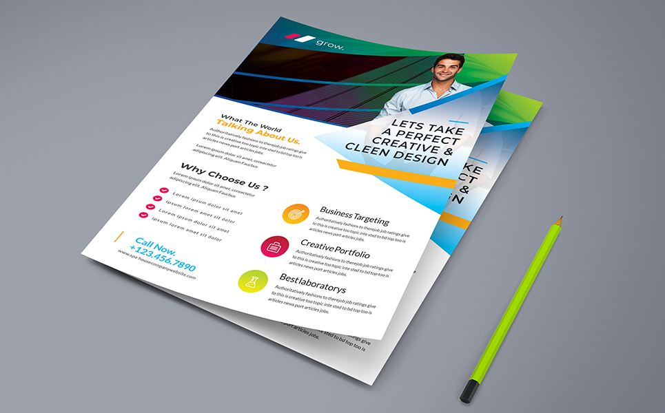 Download Фирменный стиль "Perfect Design Flyer PSD - Corporate Identity Template" / Perfect Design Flyer PSD - Corporate Identity Template - Фирменный стиль на тему графика ad agency builder bundle business clean coaching company concept consulting corporate creative design digital flyer flyers marketing modern multipurpose office