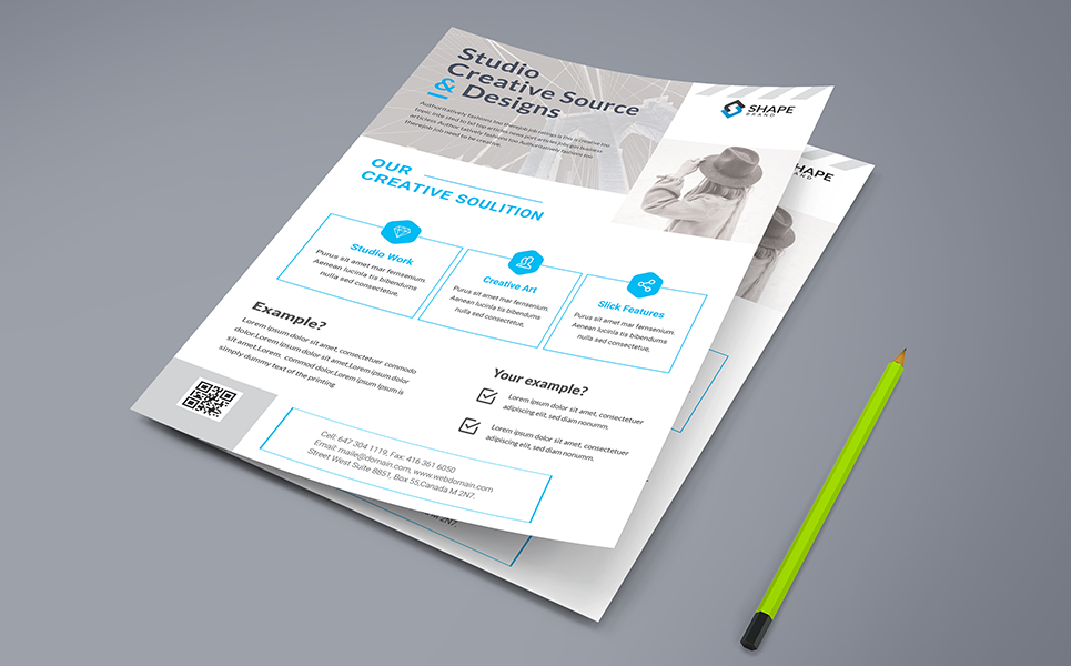 Download Фирменный стиль "Studio Creative Flyer PSD - Corporate Identity Template" / Studio Creative Flyer PSD - Corporate Identity Template - Фирменный стиль на тему графика ad agency builder bundle business clean coaching company concept consulting corporate creative design digital flyer flyers marketing modern multipurpose office